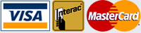 Visa, Mastercard, Interact